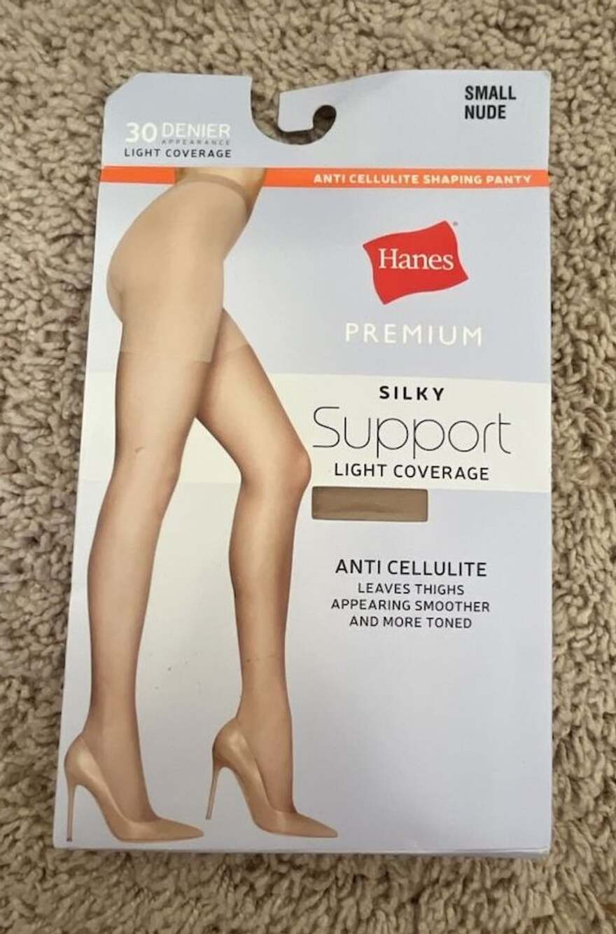 Hanes Silky Support Pantyhose Size Small Nude Anti Cellulite 30 Denier